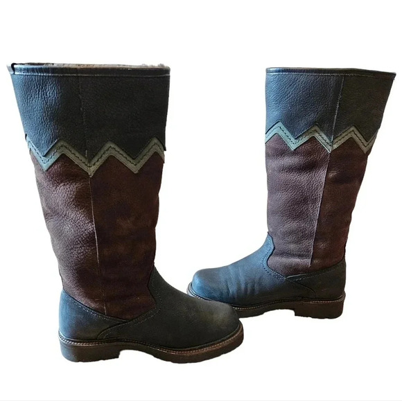 Anfibio Java Nubuck Waterproof Leather Boho Plush Lined  Winter Boots Size 37 - Picture 15 of 16